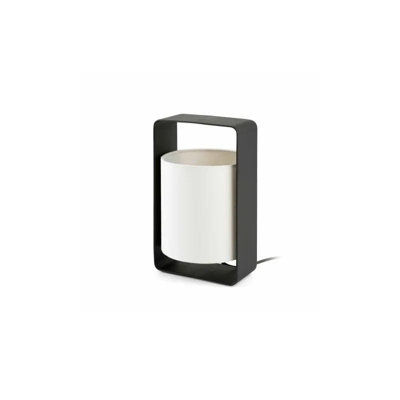 LULA S Lampe de table blanche et noir