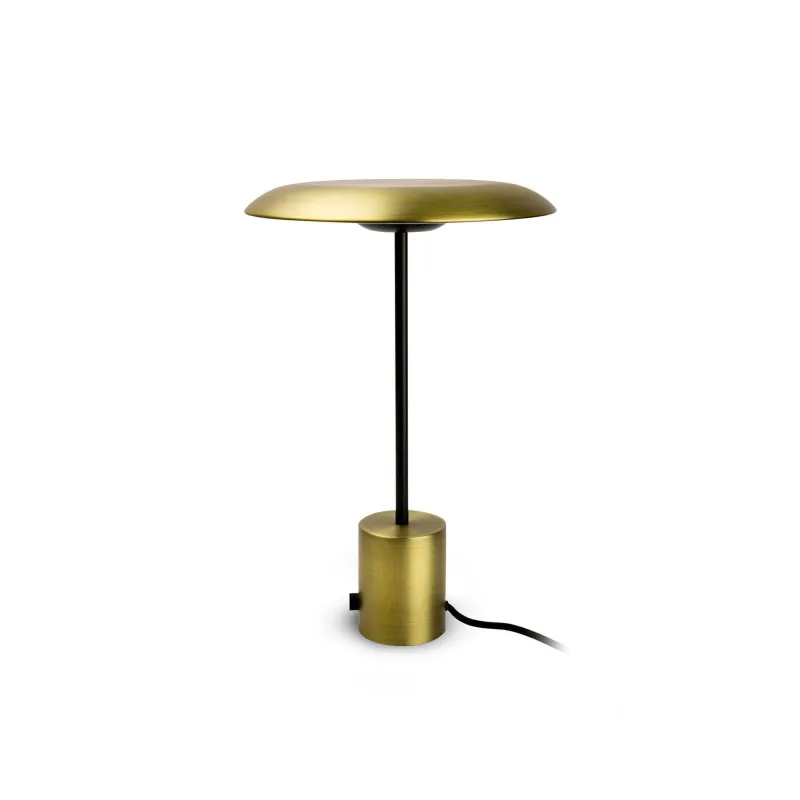 HOSHI Lampe de table or satiné et noire