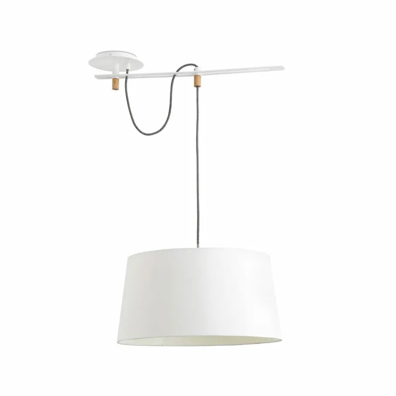 FUSTA Lampe suspension blanche