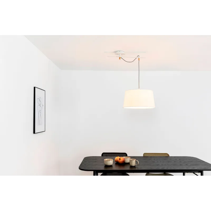 FUSTA Lampe suspension blanche