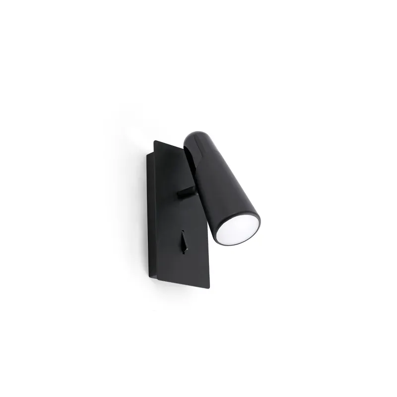 LAO Lampe applique noir 1L