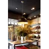 MAGMA Lampe suspension noir et or