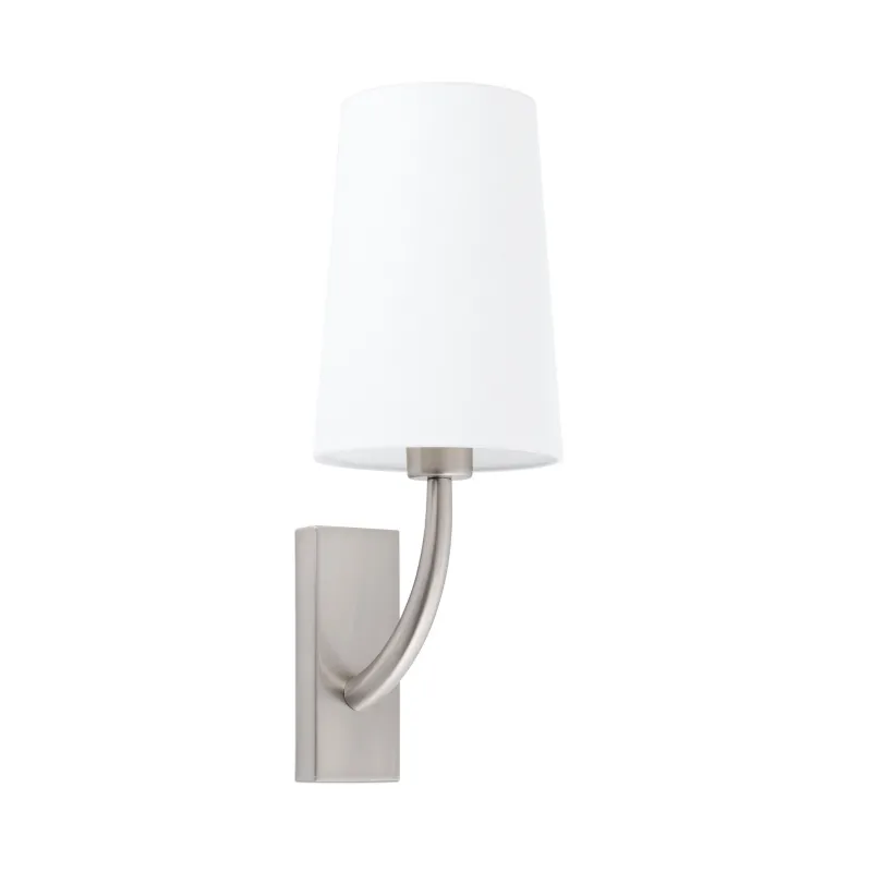REM Lampe applique nickel mat/blanc