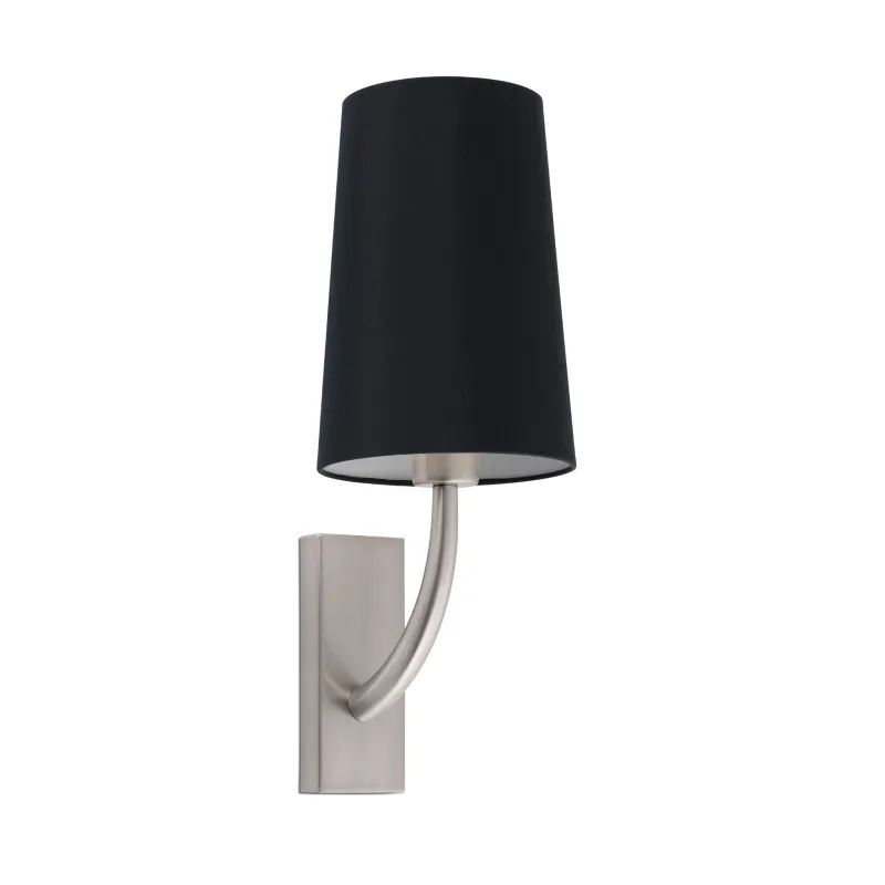 REM Lampe applique nickel mat/noire