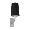 REM Lampe applique nickel mat/noire