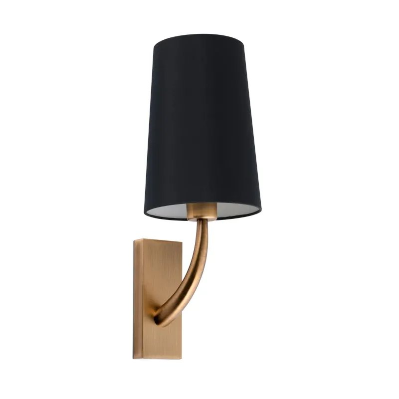 REM Lampe applique vieil or/noire