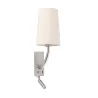 REM Lampe applique nickel mat/beig avec lecteur LED