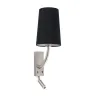 REM Lampe applique nickel mat/noire avec lecteur LED