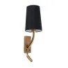 REM Lampe applique vieil or/black avec lecteur LED