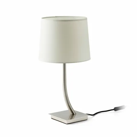 REM Lampe de table nickel/blanc