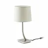 REM Lampe de table nickel/blanc