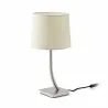 REM Lampe de table nickel/beig
