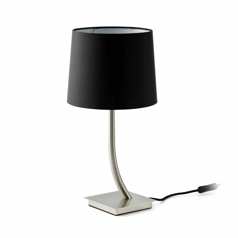 REM Lampe de table nickel/noire