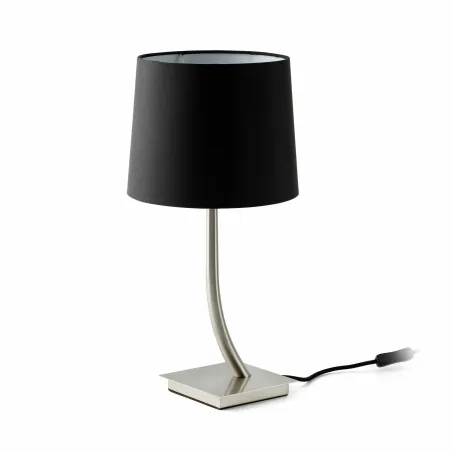 REM Lampe de table nickel/noire