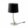 REM Lampe de table nickel/noire