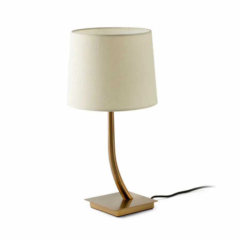 REM Lampe de table bronze/beige
