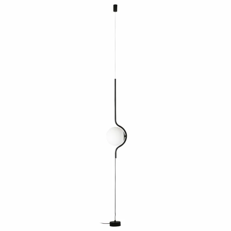 LE VITA Lampe suspension/lampadaire noir