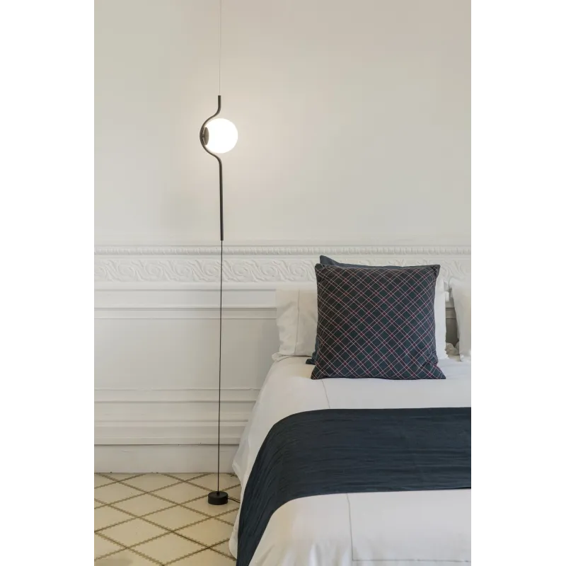 LE VITA Lampe suspension/lampadaire noir