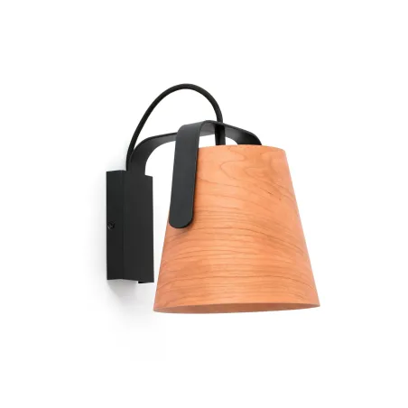 STOOD Lampe applique noire et bois