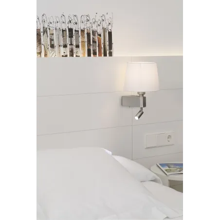 ROOM Lampe applique blanche avec lecteur LED