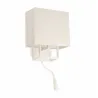 VESPER Lampe applique blanche avec lecteur LED
