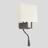 VESPER Lampe applique brun et beige avec lecteur LED