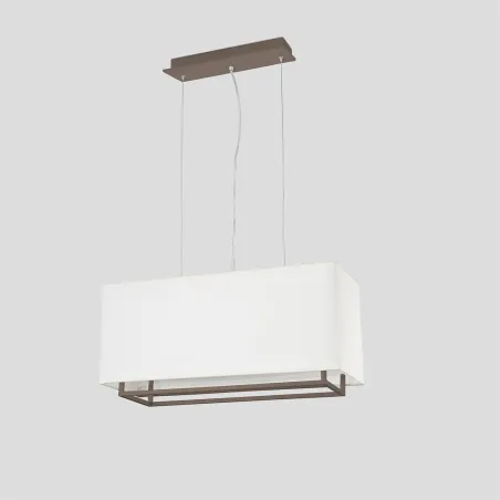 VESPER 600 Lampe suspension marron