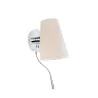 LUPE Lampe applique chrome avec lecteur LED