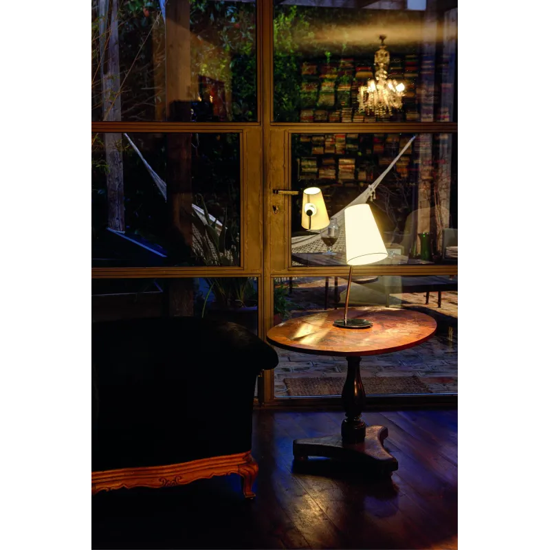 LUPE Lampe de table chrome