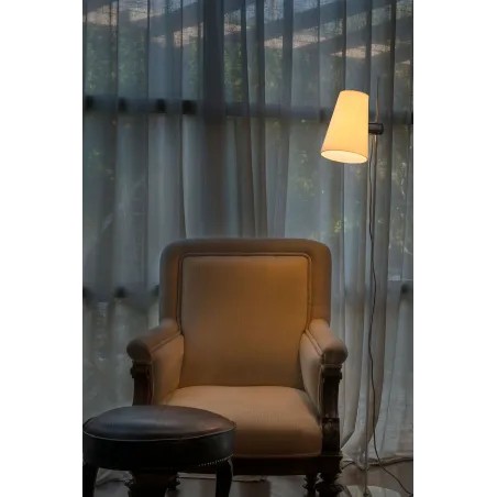 LUPE Lampadaire chrome