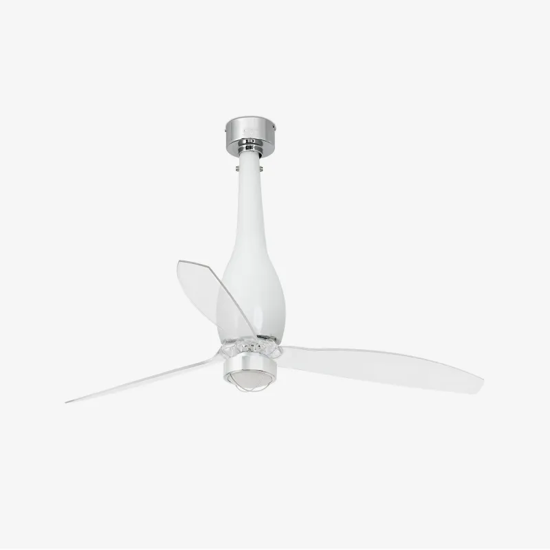 ETERFAN M LED Ventilateur blanc brillant/transparent DC