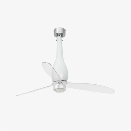 ETERFAN M LED Ventilateur blanc brillant/transparent DC