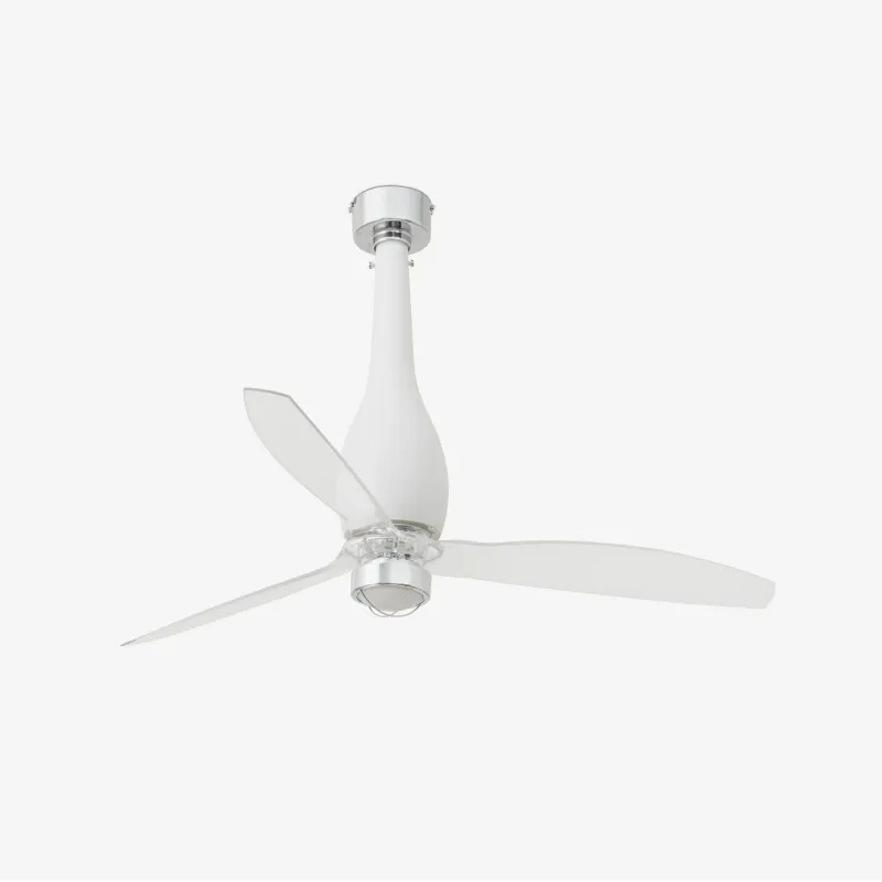 ETERFAN M LED Ventilateur blanc mat/transparent DC