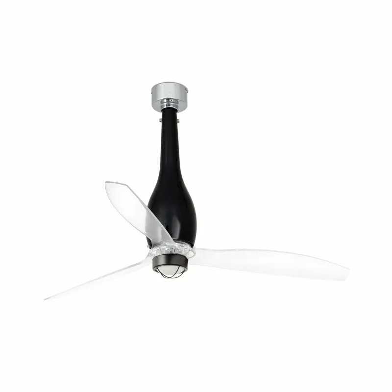 ETERFAN M LED Ventilateur noir brillant/transparent DC SMART