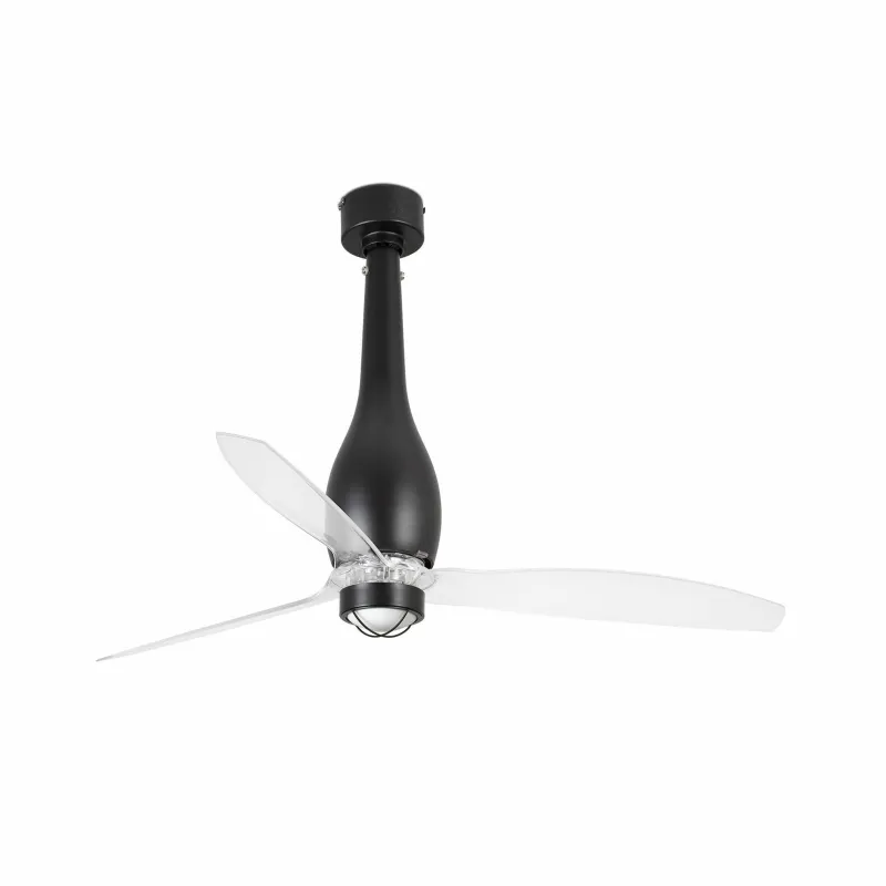 ETERFAN M LED Ventilateur noir mat/transparent DC SMART