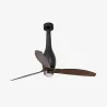 ETERFAN M LED Ventilateur noir mat/bois DC