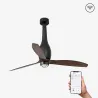 ETERFAN M LED Ventilateur noir mat/bois DC SMART