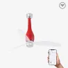 ETERFAN M LED Ventilateur rouge brillant/transparent DC SMART