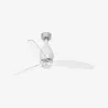MINI ETERFAN M LED Ventilateur blanc brillant/transparent DC