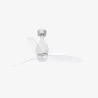 MINI ETERFAN M LED Ventilateur blanc mat/transparent DC