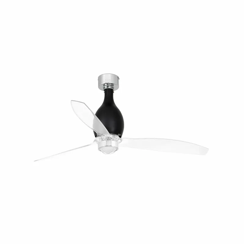 MINI ETERFAN M LED Ventilateur noir brillant/transparent DC SMART