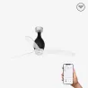 MINI ETERFAN M LED Ventilateur noir brillant/transparent DC SMART
