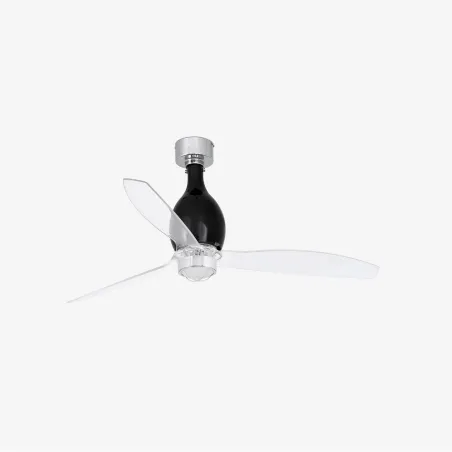 MINI ETERFAN M LED Ventilateur noir mat/transparent DC