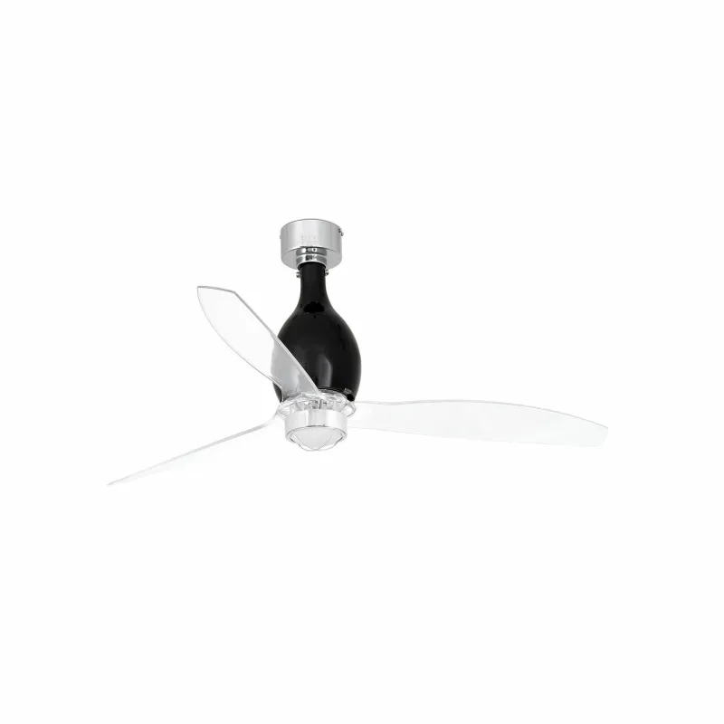 MINI ETERFAN M LED Ventilateur noir mat/transparent DC SMART