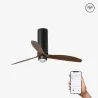 TUBE FAN M LED Ventilateur noir mat/bois DC SMART