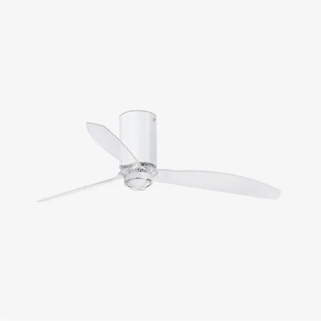 MINI TUBE FAN M LED Ventilateur blanc brillant/transparent DC