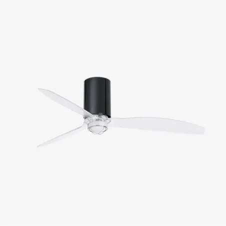 MINI TUBE FAN M LED Ventilateur noire brillant/transparent DC