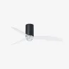 MINI TUBE FAN M LED Ventilateur noir mat/transparent DC