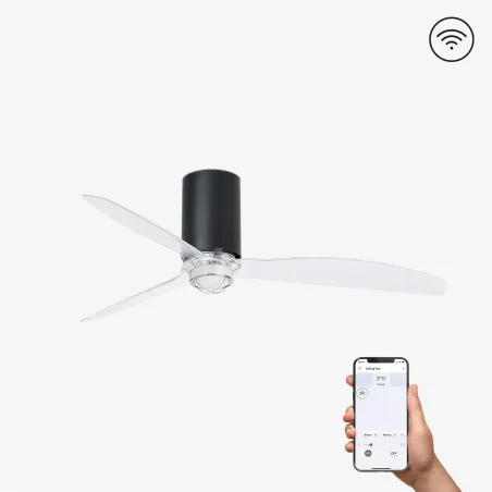 MINI TUBE FAN M LED Ventilateur noir mat/transparent DC SMART