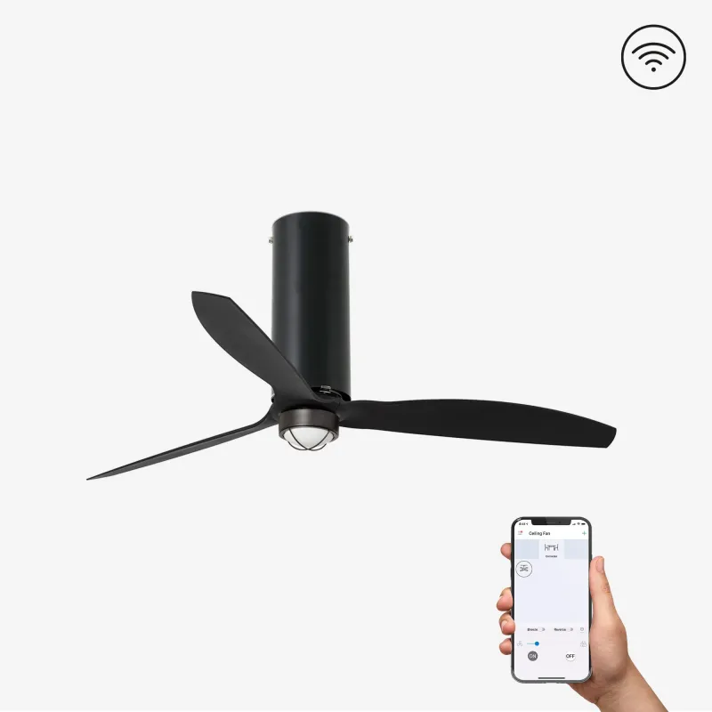 TUBE FAN M LED Ventilateur noir mat DC SMART